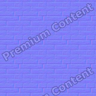 seamless wall bricks normal map 0004